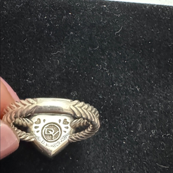 David yurman Elegant Silver Heart Ring7-7.5 - Picture 3 of 4